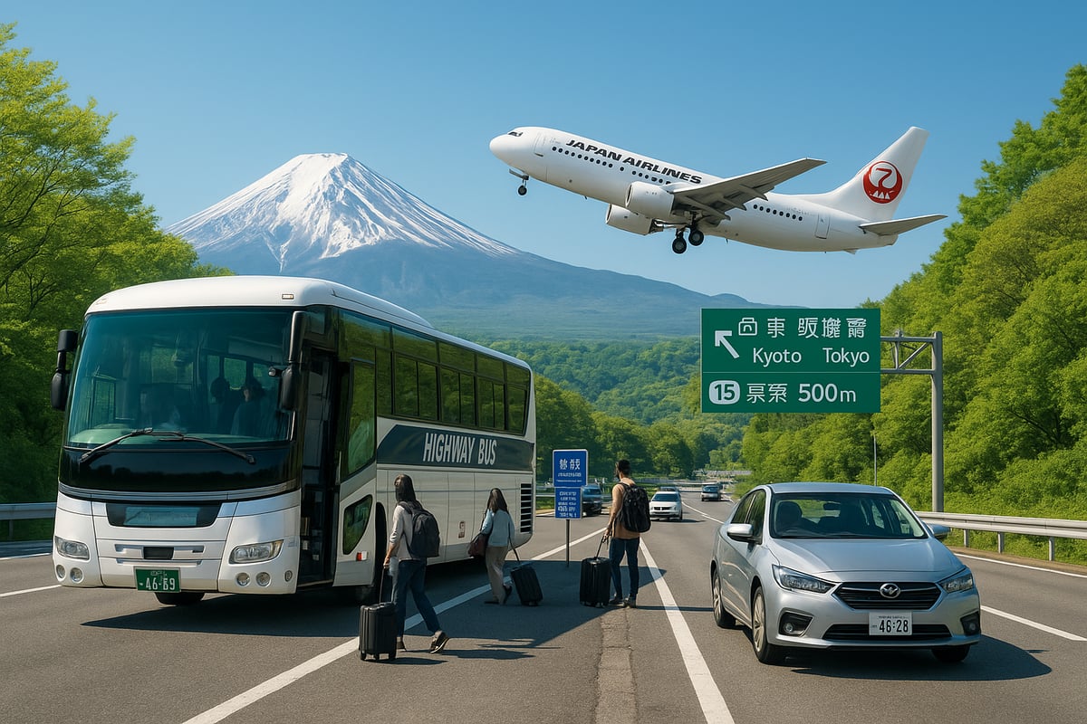 Alternative Routes: Highway Bus, Domestic Flight, and Self-Drive