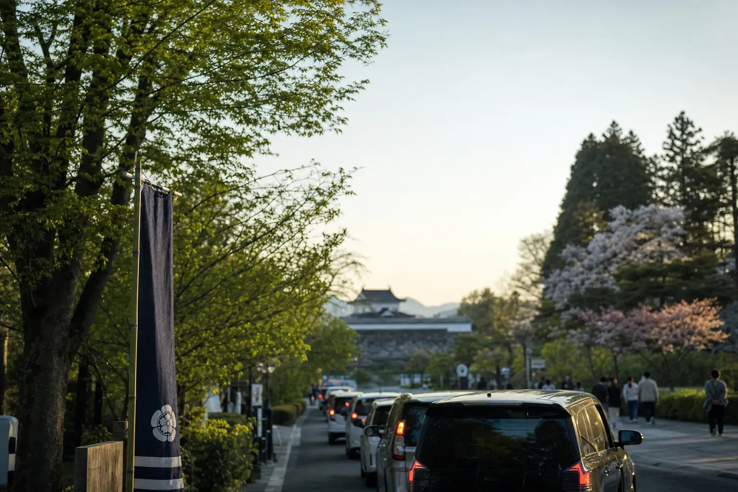 During Golden Week, even short distances can take time. Traf