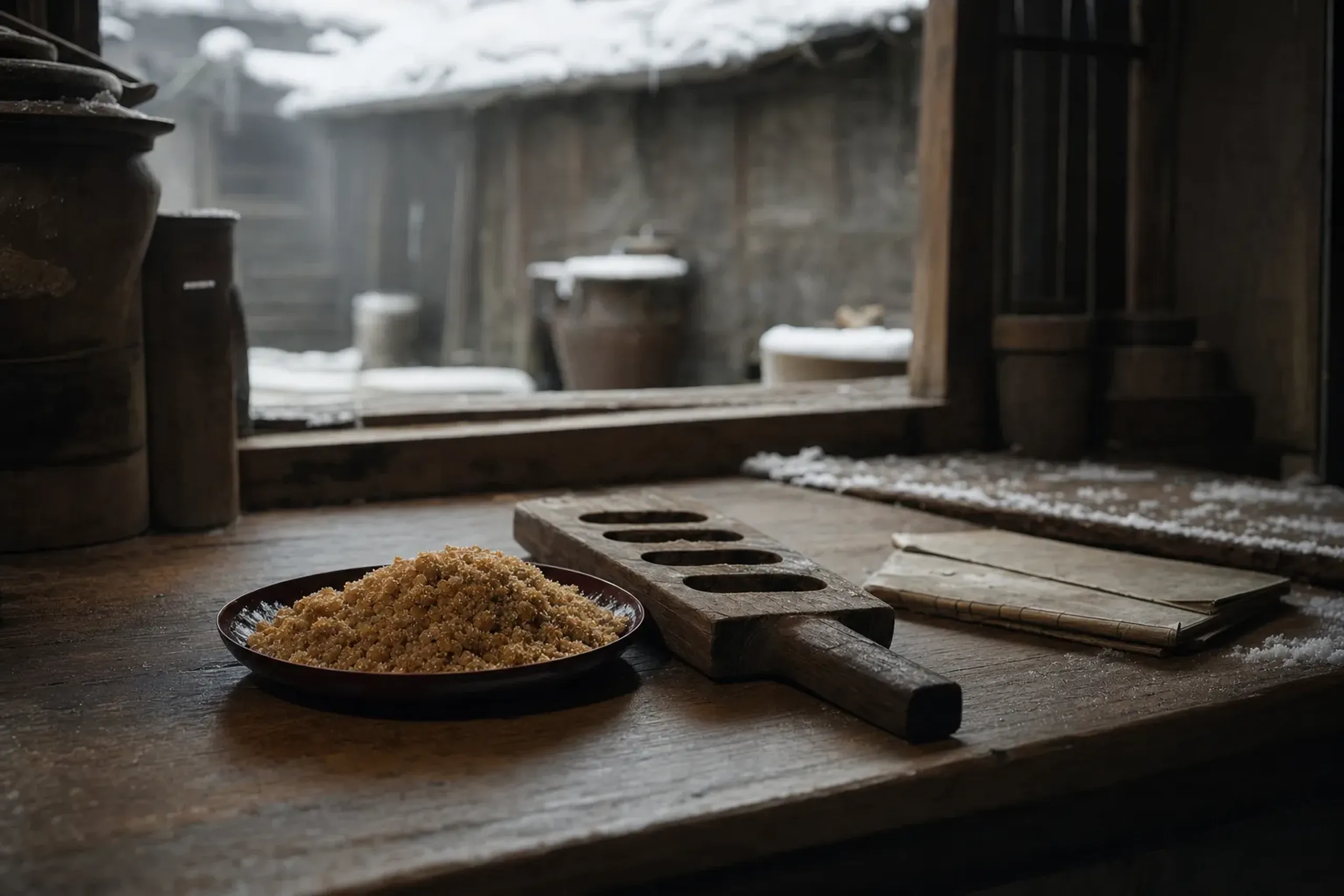 In the middle of the Edo period, brown sugar reached