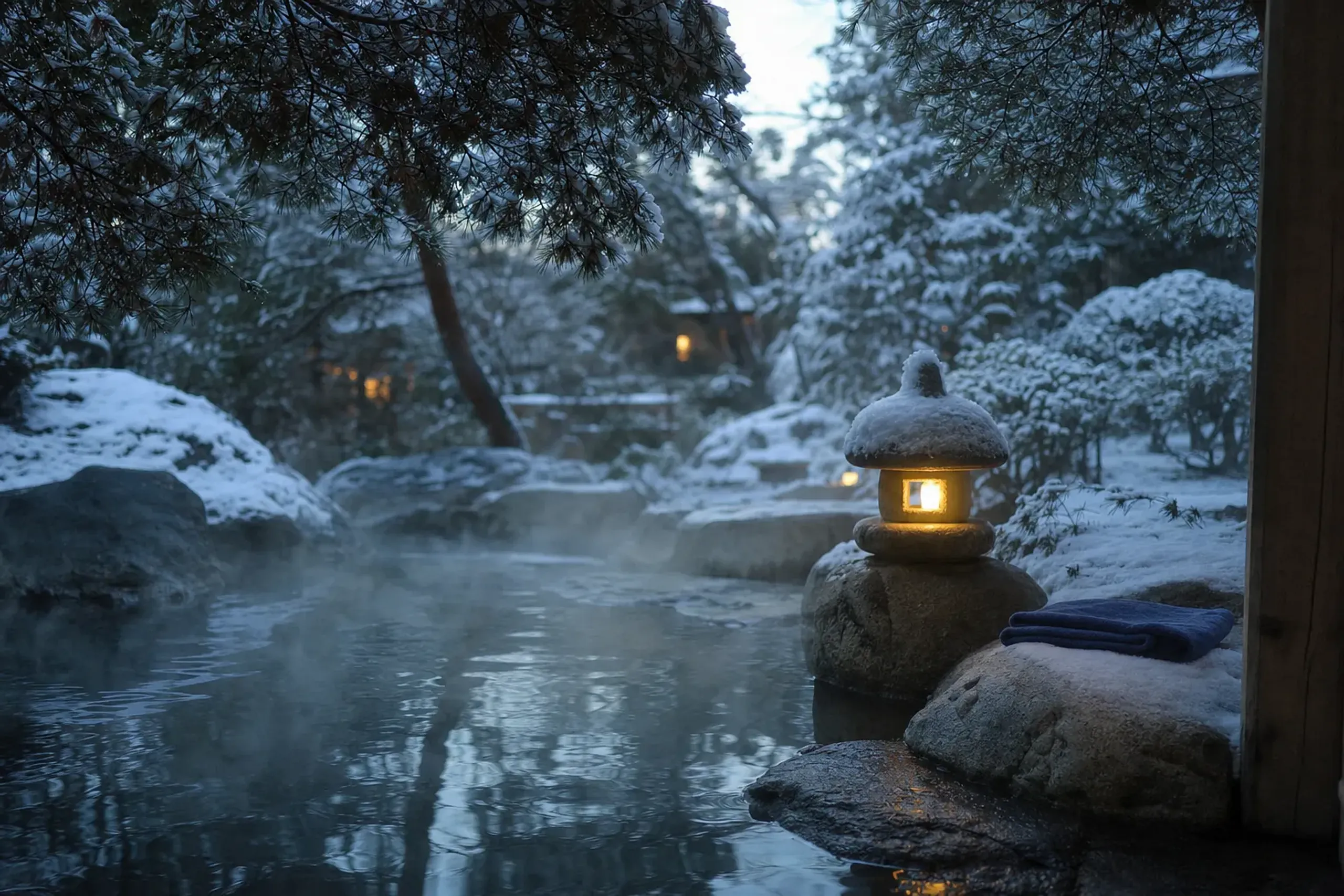 Luxury in winter onsen travel is rarely about spectacle. It