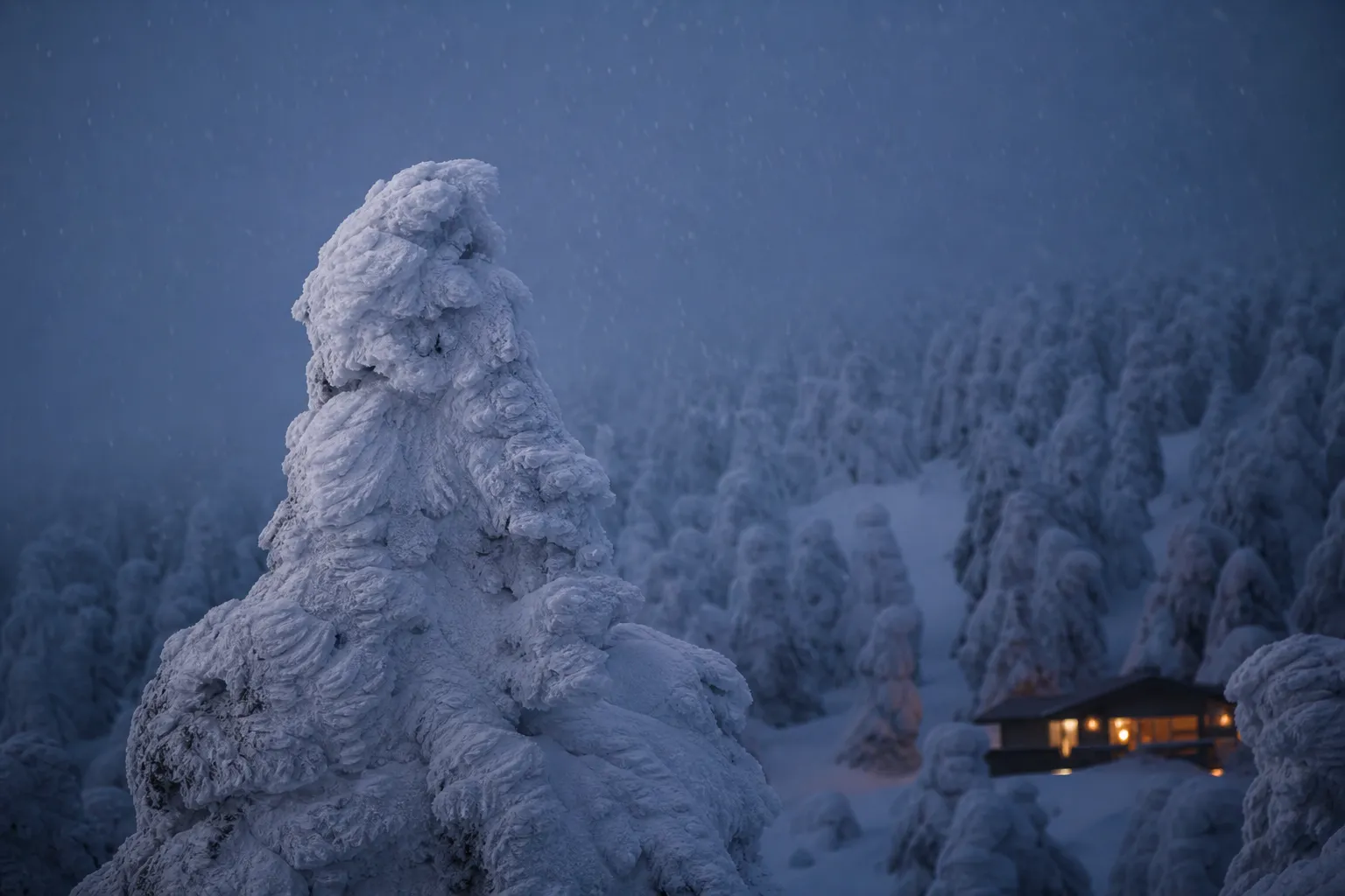 Zao Onsen in winter