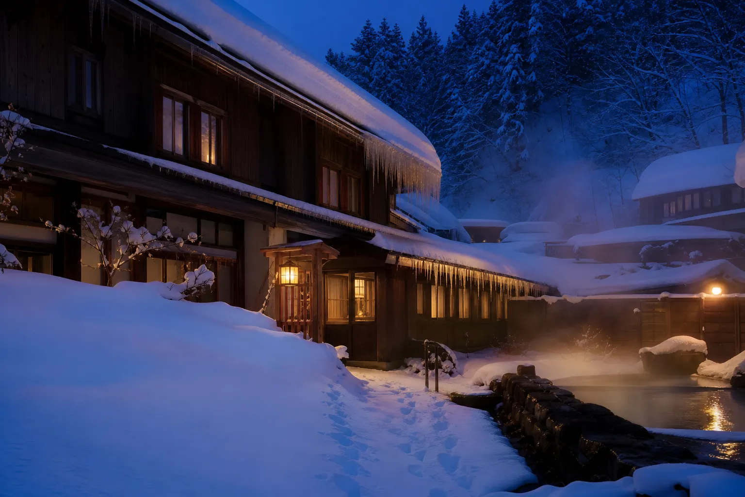 Zao Onsen, Winter