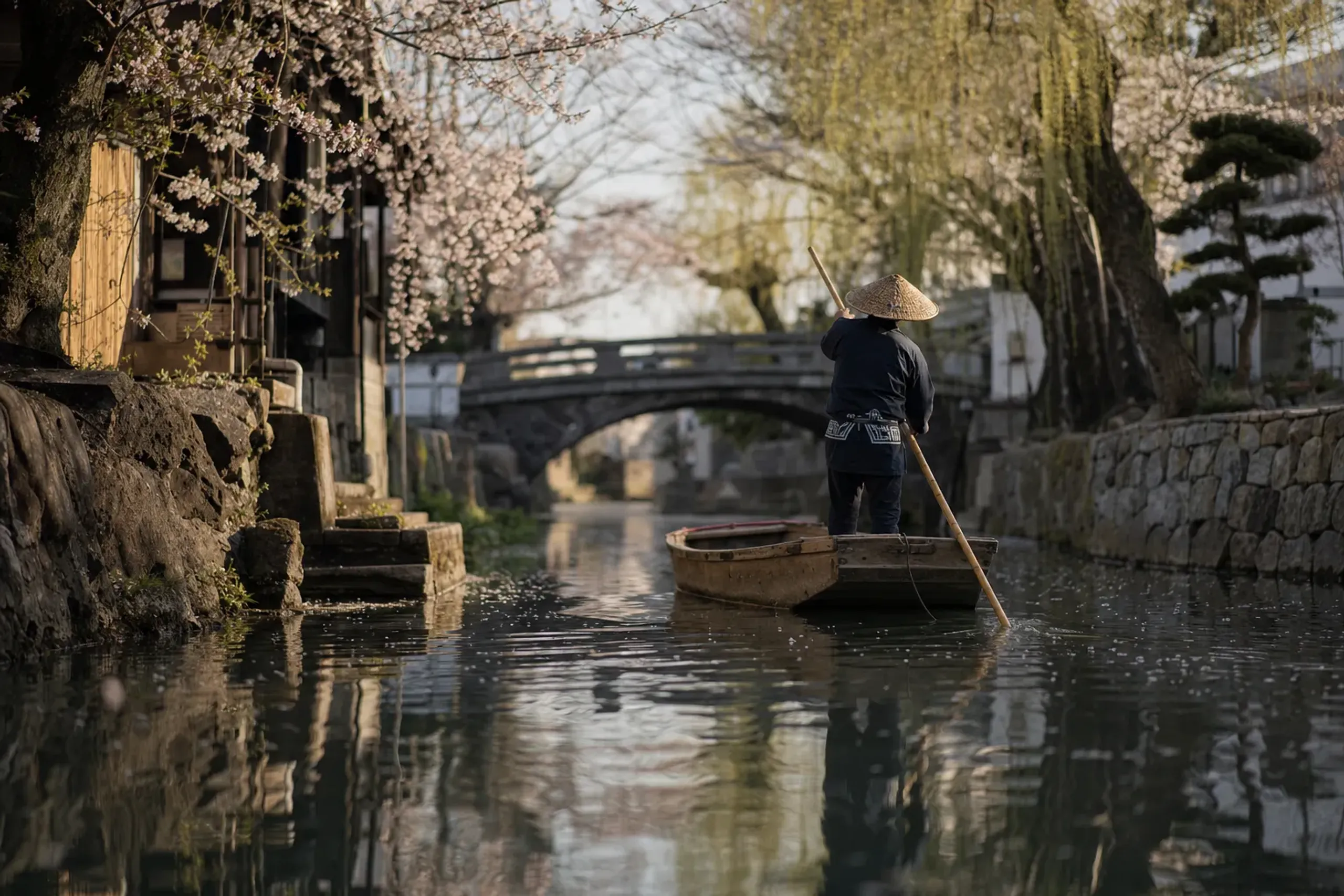 Depending on what is counted, Yanagawa’s waterways measure r