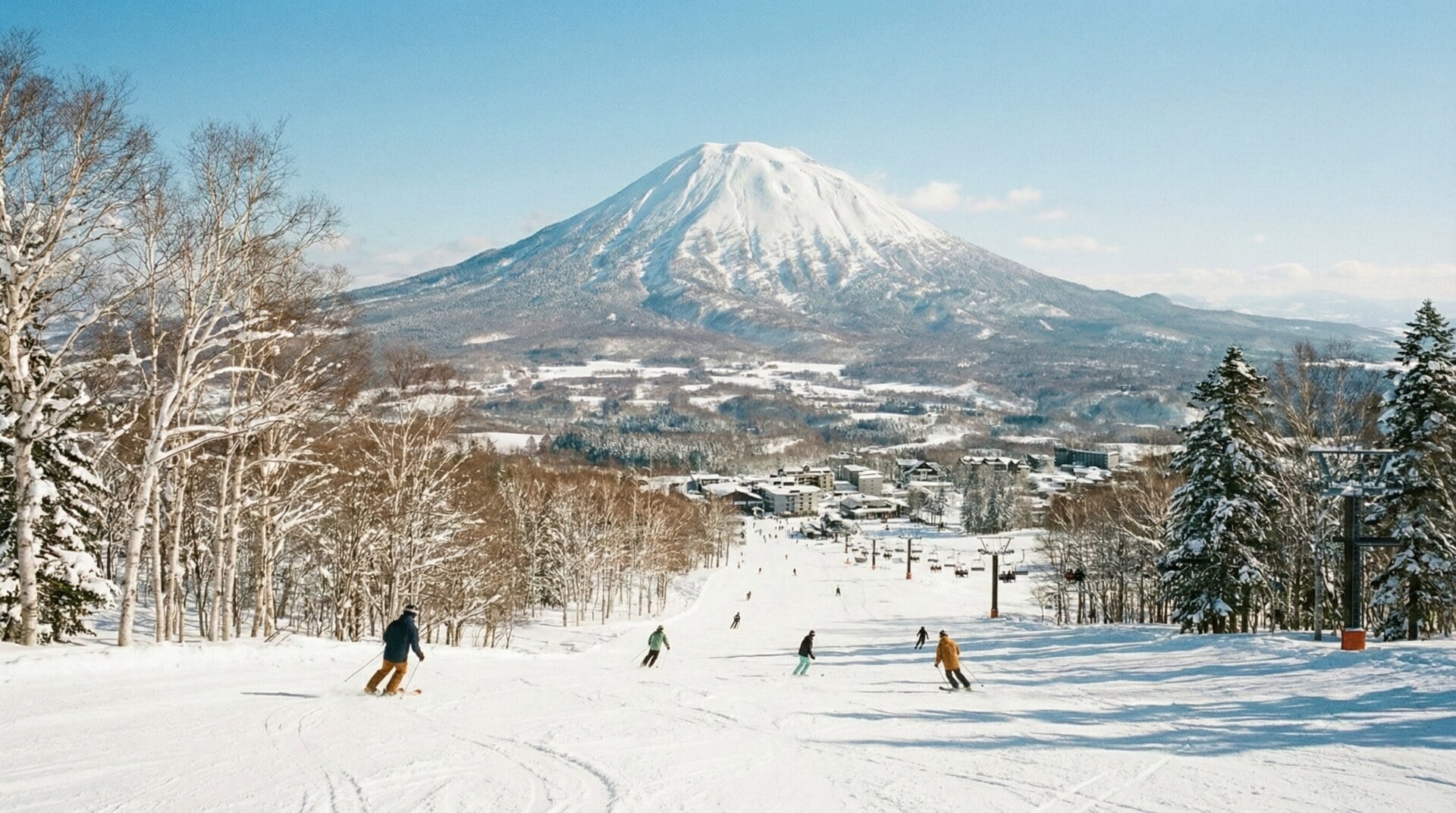 北海道・ニセコのラグジュアリーなゲレンデ(1月)