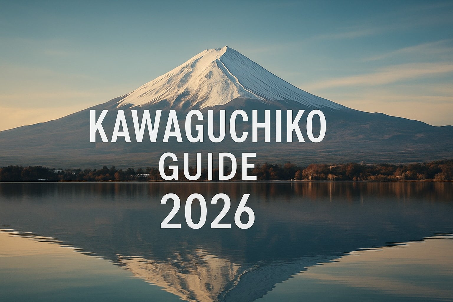 Luxury Kawaguchiko: The Best High-End Ryokans and Private Fuji Tours for 2026