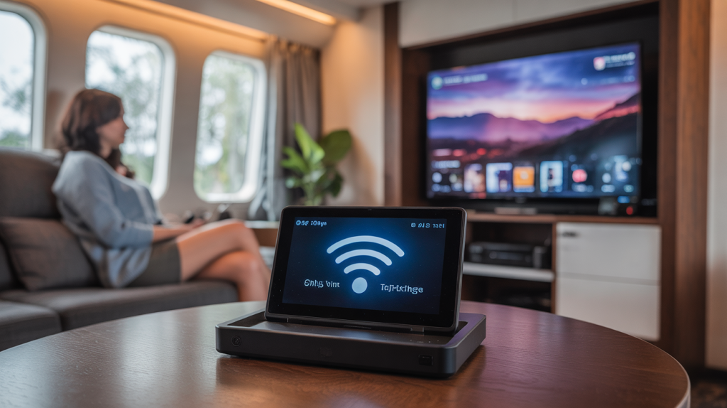 Travel in a Sprinter in connect wifi